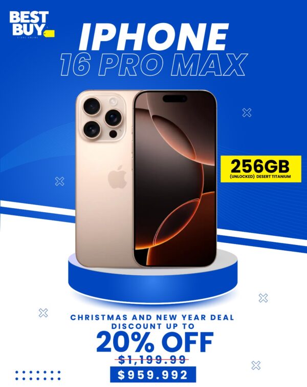 IPhone 16 Pro Max (256GB) Desert Titanium